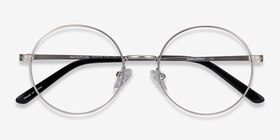 Inscription Round Silver Full Rim Eyeglasses | Eyebuydirect