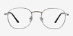 Suspense Silver MetalEyeglass Frames from EyeBuyDirect, Front View