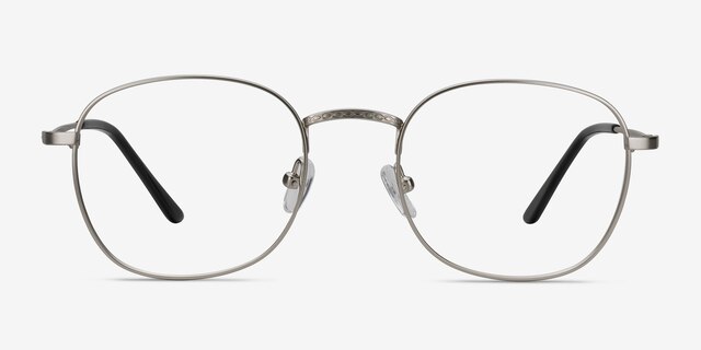 Suspense Silver MetalEyeglass Frames from EyeBuyDirect, Front View