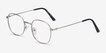 Suspense Silver MetalEyeglass Frames from EyeBuyDirect, Angle View