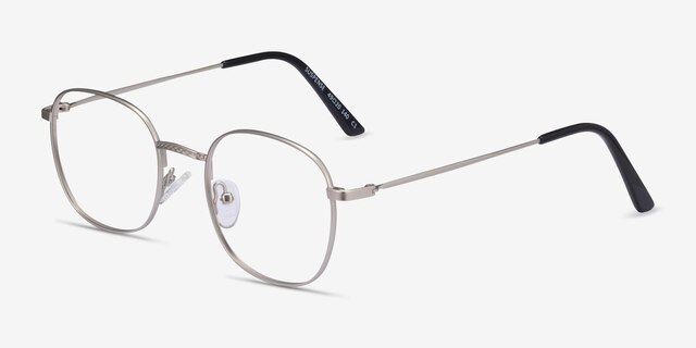 Suspense Silver MetalEyeglass Frames from EyeBuyDirect, Angle View