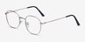 Suspense Silver MetalEyeglass Frames from EyeBuyDirect, Angle View