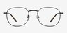 Suspense Noir MétalMontures de lunettes de vue d'EyeBuyDirect, Vue de Face