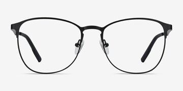 Ember Square Matte Black Full Rim Eyeglasses