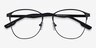 Ember Matte Black MetalEyeglass Frames from EyeBuyDirect, Closed View