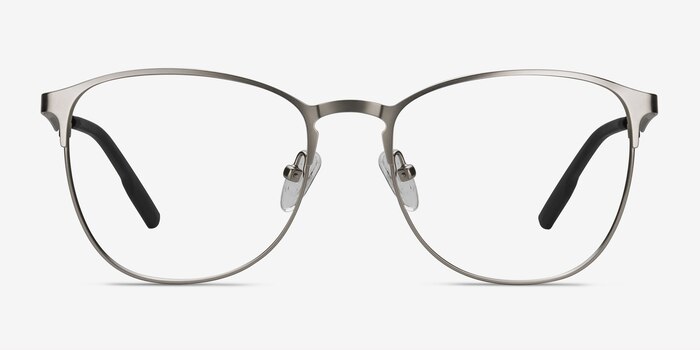 Ember Silver Metal Eyeglass Frames from EyeBuyDirect