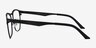 Foundry Black MetalEyeglass Frames from EyeBuyDirect, Side View