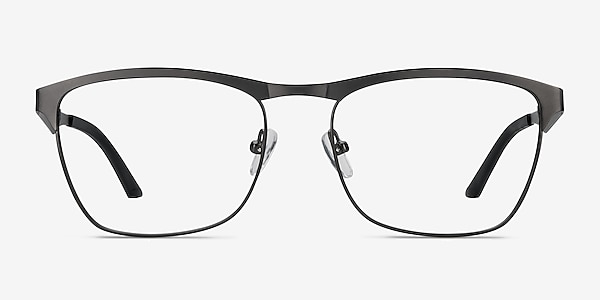 Foundry Gunmetal Metal Eyeglass Frames