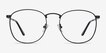 St Michel Black MetalEyeglass Frames from EyeBuyDirect, Front View
