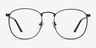 St Michel Black MetalEyeglass Frames from EyeBuyDirect, Front View