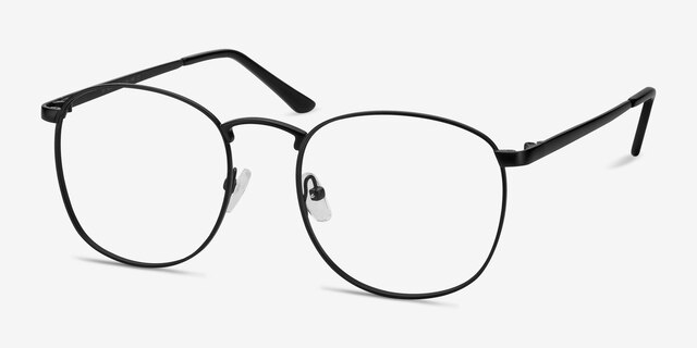 St Michel Black MetalEyeglass Frames from EyeBuyDirect, Angle View