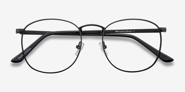 St Michel Black MetalEyeglass Frames from EyeBuyDirect, Closed View