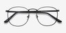 St Michel Black MetalEyeglass Frames from EyeBuyDirect, Closed View