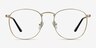 St Michel Golden MetalEyeglass Frames from EyeBuyDirect, Front View