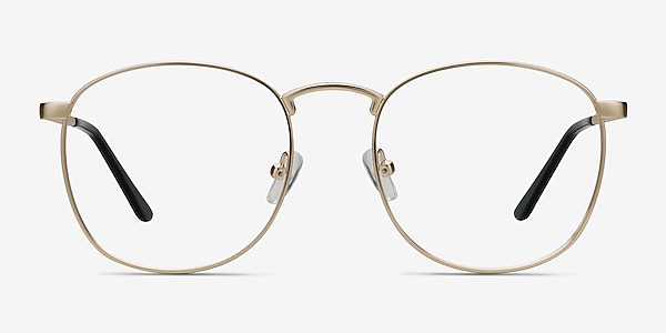 St Michel Golden Metal Eyeglass Frames