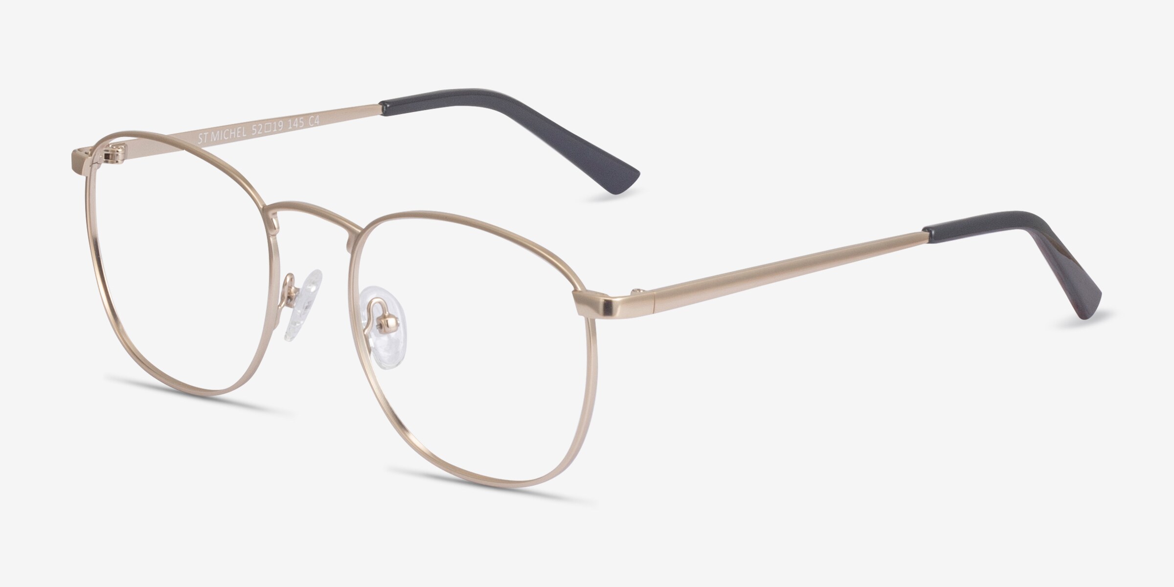 St Michel Round Gunmetal Full Rim Eyeglasses | Eyebuydirect display picture 2
