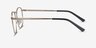 St Michel Golden MetalEyeglass Frames from EyeBuyDirect, Side View