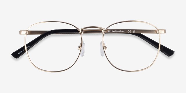 St Michel Golden MetalEyeglass Frames from EyeBuyDirect, Closed View