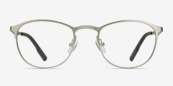 Function Silver Metal Eyeglass Frames