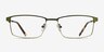 Prime Green Bronze MetalEyeglass Frames from EyeBuyDirect, Front View