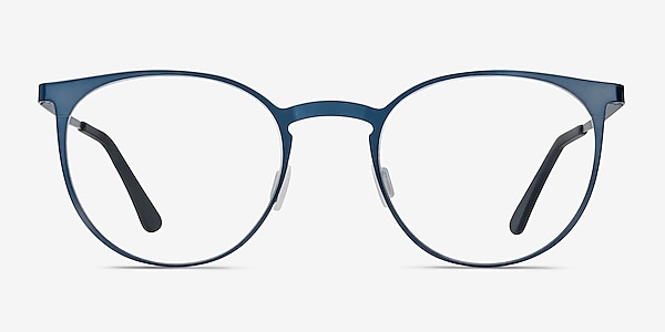 Radius Bleu Métal Montures de lunettes de vue