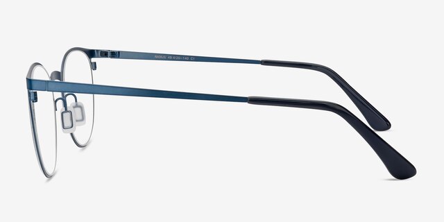 Radius Bleu MétalMontures de lunettes de vue d'EyeBuyDirect, Vue de Côté