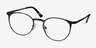 Radius Vert MétalMontures de lunettes de vue d'EyeBuyDirect, Vue d'Angle