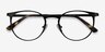 Radius Vert MétalMontures de lunettes de vue d'EyeBuyDirect, Vue Rapprochée
