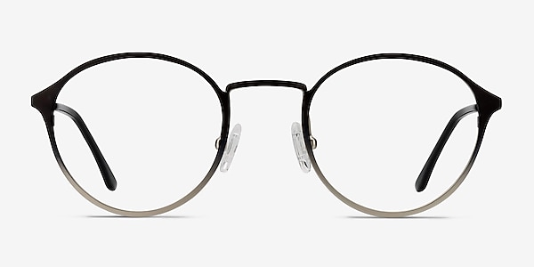 Rising Silver Black Métal Montures de lunettes de vue