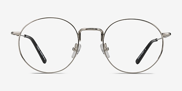 Puzzle Silver Metal Eyeglass Frames