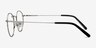 Puzzle Silver MetalEyeglass Frames from EyeBuyDirect, Side View
