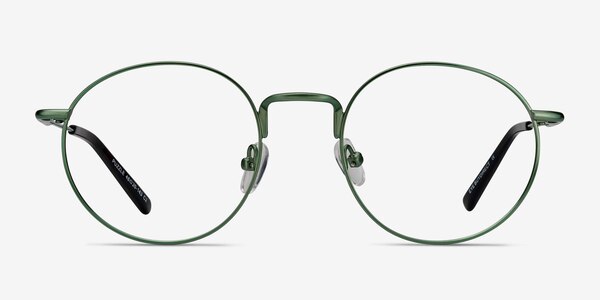 Puzzle Green Metal Eyeglass Frames