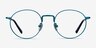 Puzzle Blue MetalEyeglass Frames from EyeBuyDirect, Front View