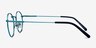 Puzzle Blue MetalEyeglass Frames from EyeBuyDirect, Side View