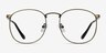 Closer Bronze MetalEyeglass Frames from EyeBuyDirect, Front View