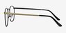 Closer Bronze MetalEyeglass Frames from EyeBuyDirect, Side View