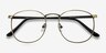 Closer Bronze MetalEyeglass Frames from EyeBuyDirect, Closed View