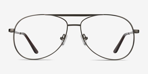 Discover Gunmetal Métal Montures de lunettes de vue
