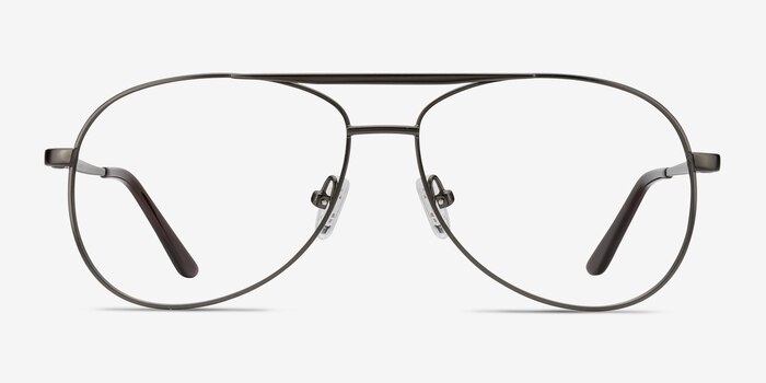 Discover Gunmetal Métal Montures de lunettes de vue d'EyeBuyDirect
