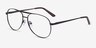 Discover Gunmetal MétalMontures de lunettes de vue d'EyeBuyDirect, Vue d'Angle