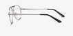 Discover Matte Silver MetalEyeglass Frames from EyeBuyDirect, Side View