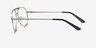 Discover Matte Silver MétalMontures de lunettes de vue d'EyeBuyDirect, Vue de Côté