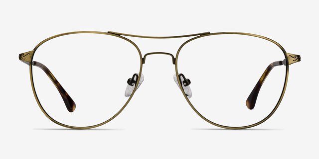 Westbound Bronze MetalEyeglass Frames from EyeBuyDirect, Front View