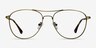 Westbound Bronze MetalEyeglass Frames from EyeBuyDirect, Front View