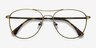 Westbound Bronze MetalEyeglass Frames from EyeBuyDirect, Closed View