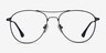 Westbound Dark Navy MetalEyeglass Frames from EyeBuyDirect, Front View