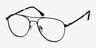 Westbound Dark Navy MetalEyeglass Frames from EyeBuyDirect, Angle View