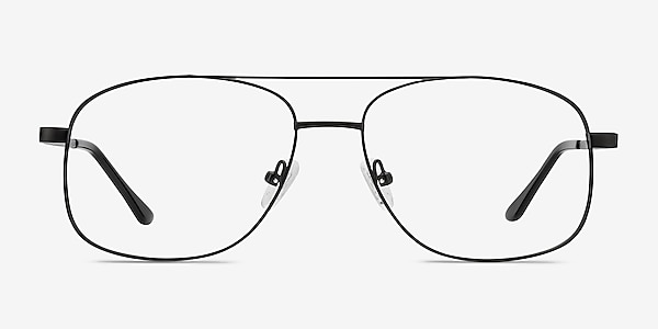 Chronicles Matte Black Metal Eyeglass Frames