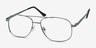 Chronicles Blue MetalEyeglass Frames from EyeBuyDirect, Angle View