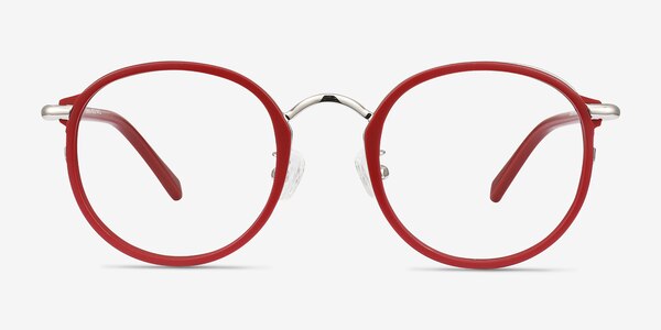 Carnival Matte Red Acetate-metal Eyeglass Frames